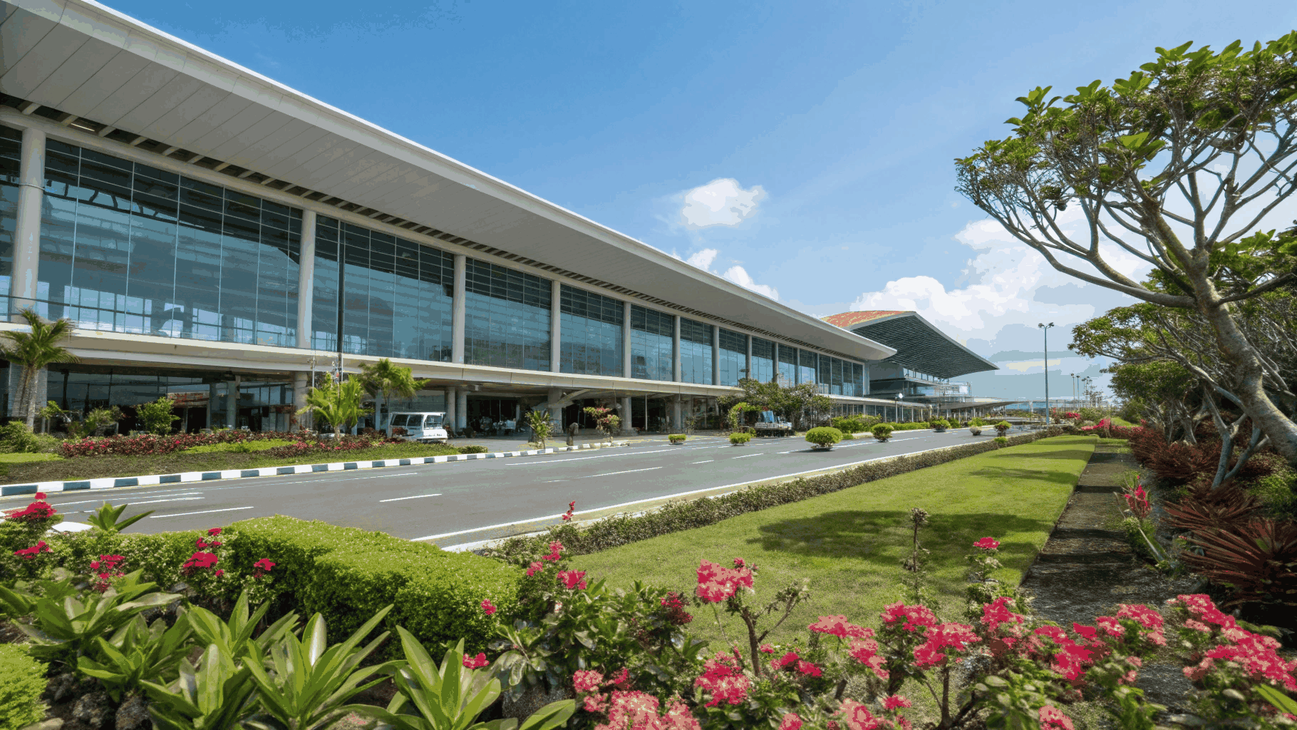 Direct flights from Mumbai to Bali airport gateway and ocean coast