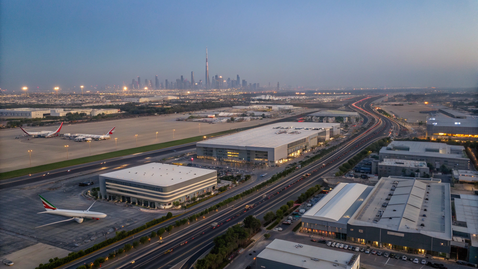 Direct flights from Mumbai to Dubai international skyline